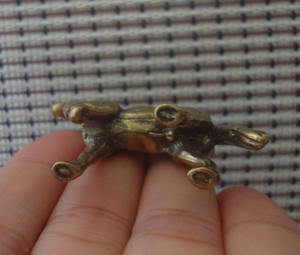 Solid Brass Zodiac Horse Statue Vintage Style Tea Pet Figurine for Study Decor