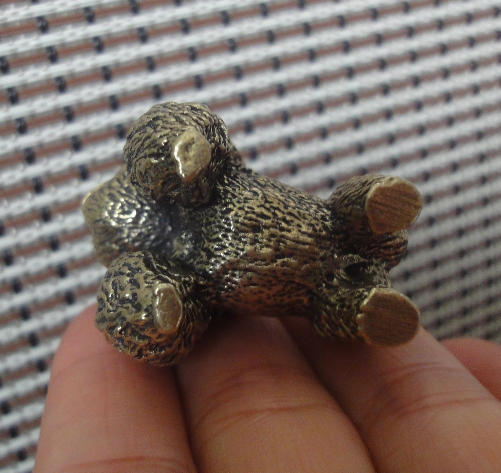 Solid Brass Gorilla Figurine Pendant: Vintage Style Copper Statue