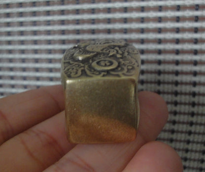 Solid Brass Phoenix Engraved Belt Buckle Vintage Style