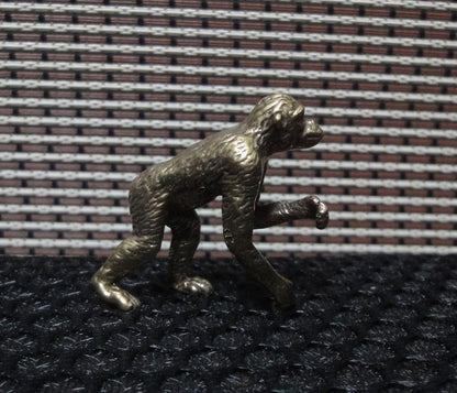 Vintage Style Solid Brass Chimpanzees Zodiac Monkey Animal Statue