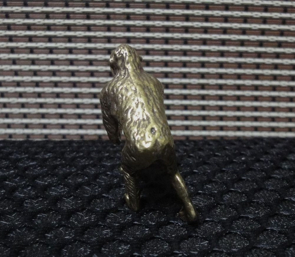 Vintage Style Solid Brass Chimpanzees Zodiac Monkey Animal Statue