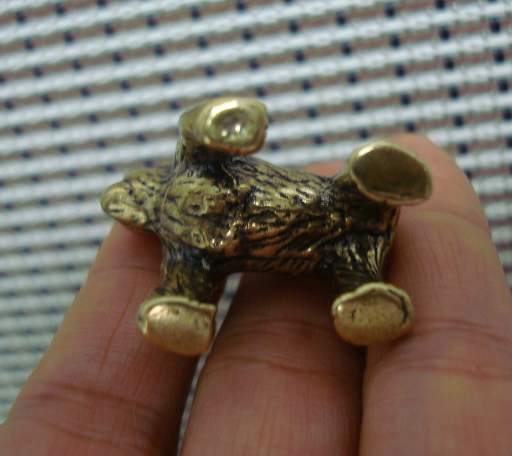 Vintage Brass Strength Gorilla Figurine Ornament