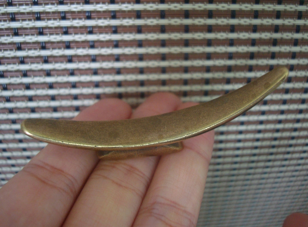 Solid Brass Chopsticks Holder Pen Rest Stand Vintage Style Simple Arc Shape