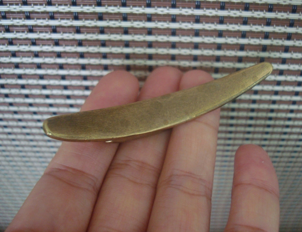 Solid Brass Chopsticks Holder Pen Rest Stand Vintage Style Simple Arc Shape