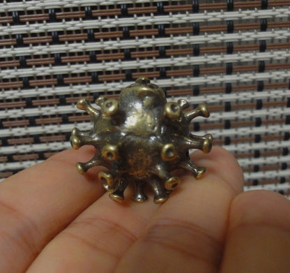 Vintage Style Solid Brass Virus Statue Pendant Special Gifts for Him