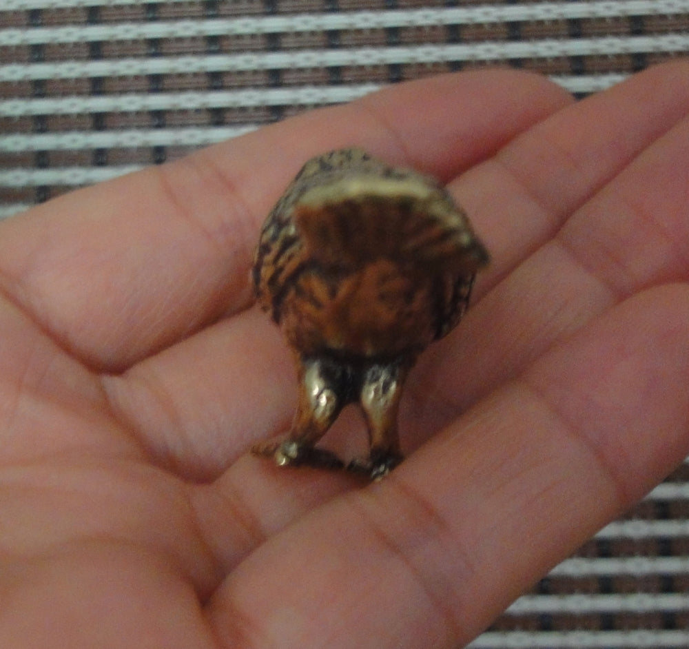 Vintage Style Solid Brass Owl Animal Bird Statue for Home Garden Decor