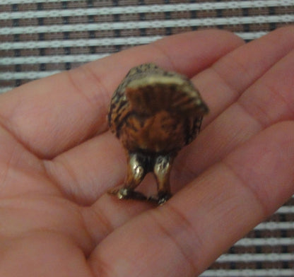 Vintage Style Solid Brass Owl Animal Bird Statue for Home Garden Decor