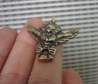 Solid Brass Roc Ancient Bird Figurine Pendant Vintage Style Statue