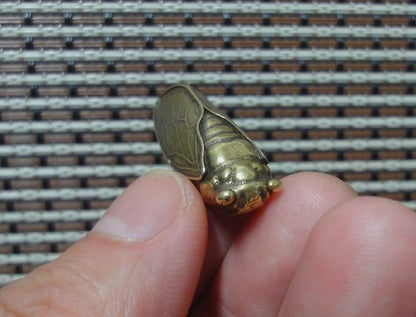 Brass Pure Copper Cicada Figurine Statue for Home Garden Decor