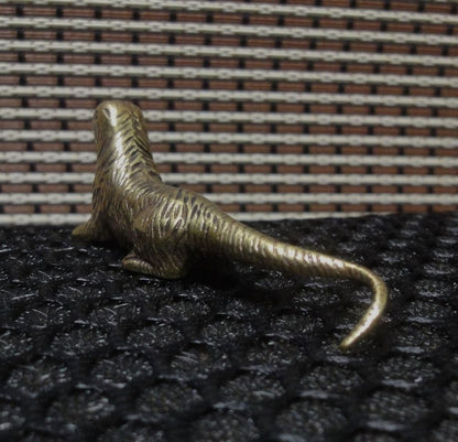 Vintage Style Brass Sea Otter Statue Figurine: Home Garden Decor