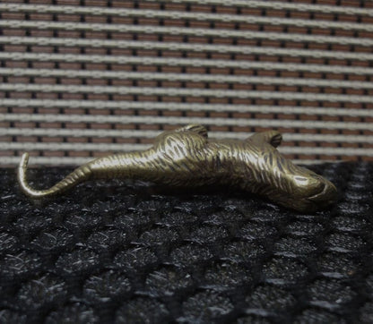 Vintage Style Brass Sea Otter Statue Figurine: Home Garden Decor