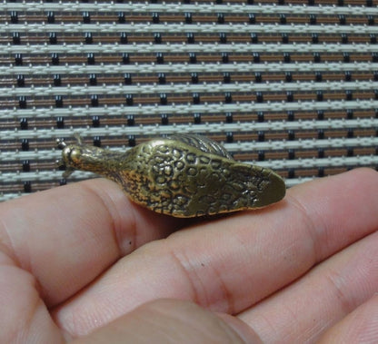 Solid Brass Two-horned Snail Figurine Statue for Home Garden Decor