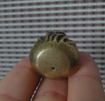 Vintage Style Brass Gourd Immortal Pendant for Home Decor