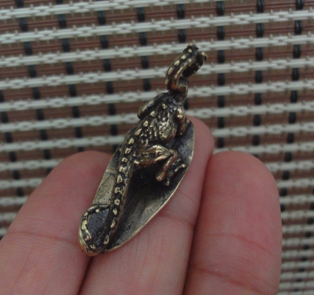 Vintage Brass Mythical Dragon Figurine Ornament