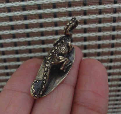 Vintage Brass Mythical Dragon Figurine Ornament