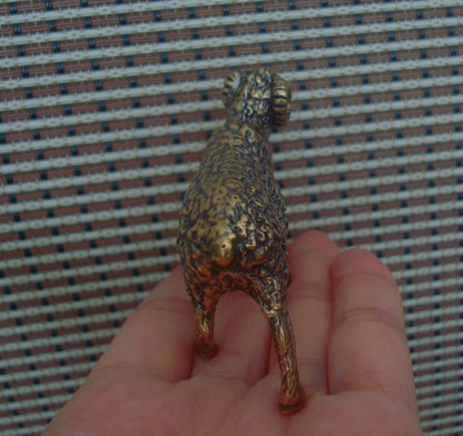 Vintage Solid Brass Ram Figurine Ornament