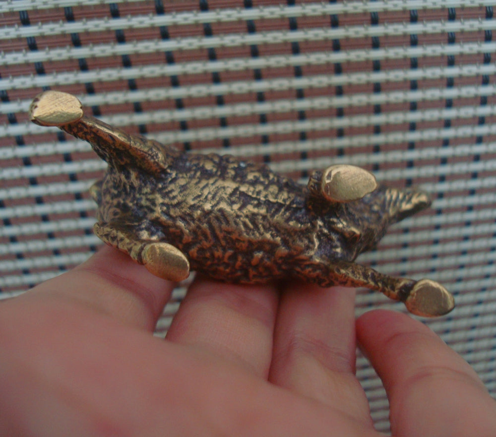 Vintage Solid Brass Ram Figurine Ornament