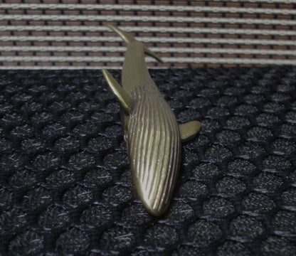 Solid Brass Sea Animal Blue Whale Statue for Home Garden Decoration