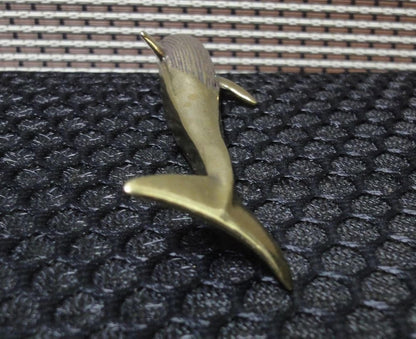 Solid Brass Sea Animal Blue Whale Statue for Home Garden Decoration