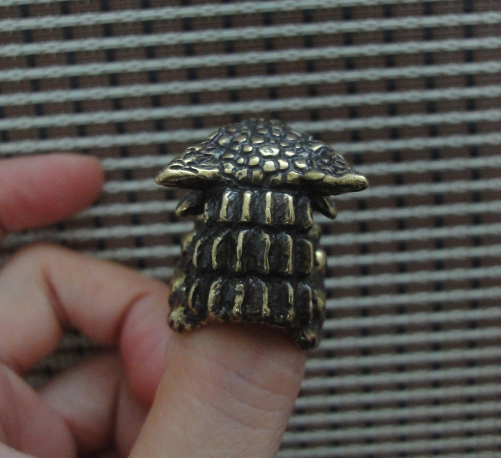 Solid Brass Fierce Dragon Claw Ring Vintage Style 21MM