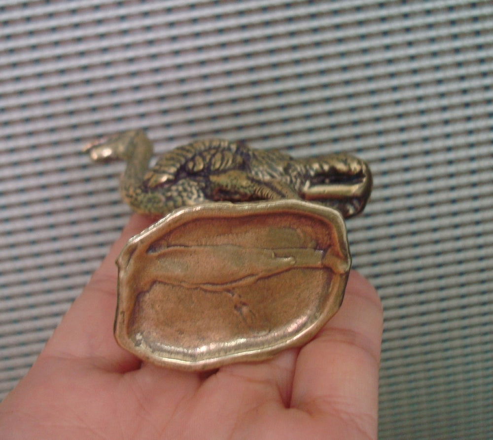 Vintage Style Solid Brass Ostrich Figurine Pure Copper Statue for Garden Decor