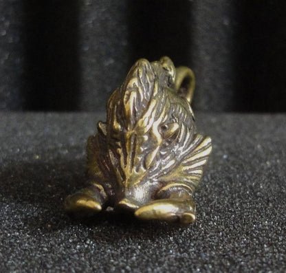 Vintage Style Solid Brass Wild Boar Figurine Animal Statue for Home Garden Decor