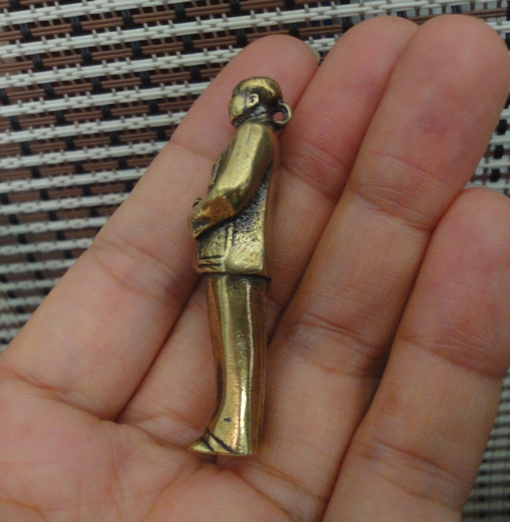 Solid Brass Famous Great Leader "MaoZeDong" Chairman Statue Pendant