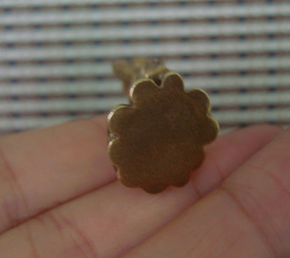 Solid Brass Fortune Rat Figurine Pendant Vintage Style Home Ornament