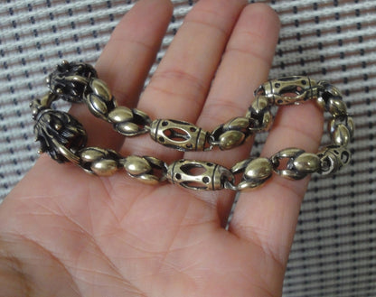 Vintage Solid Brass Dragon Head Hip-hop Bracelet