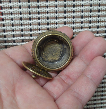 Vintage Style Small Brass Incense Burner 12 Zodiac Animals Covered Censer