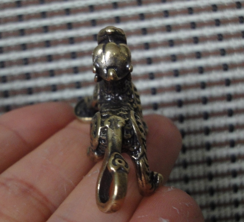 Vintage Brass Wealth Pixiu Figurine Animal Statue Ornament