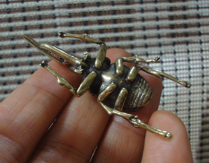 Solid Brass Rhinoceros Beetle Figurine Statue for Home Garden Decor