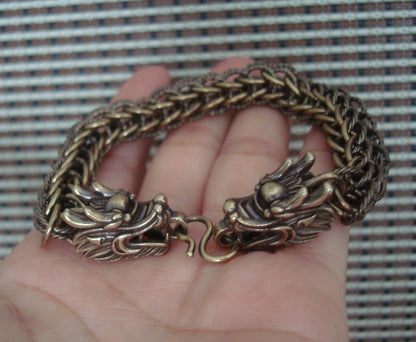 Retro Dragon Head Chain Men Bracelet - Gothic Punk Style - Unique Gift for Him