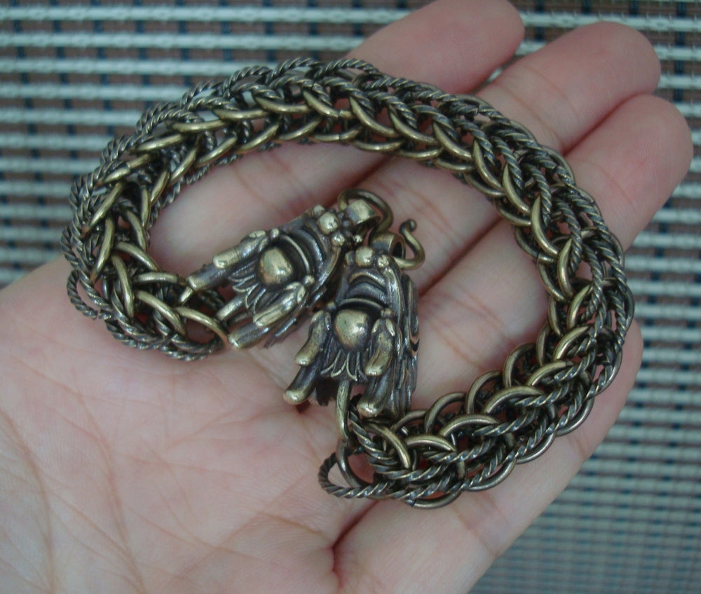 Retro Dragon Head Chain Men Bracelet - Gothic Punk Style - Unique Gift for Him