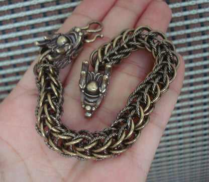 Retro Dragon Head Chain Men Bracelet - Gothic Punk Style - Unique Gift for Him