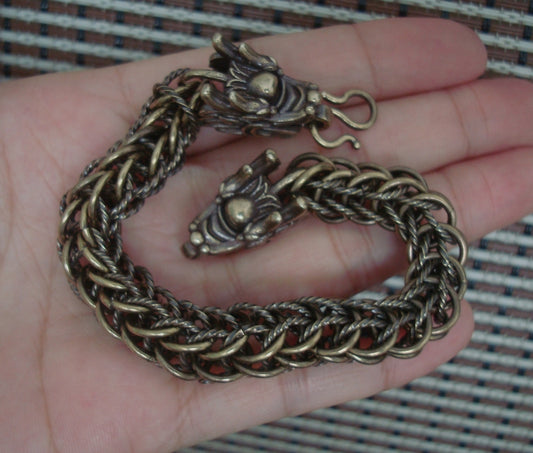 Retro Dragon Head Chain Men Bracelet - Gothic Punk Style - Unique Gift for Him