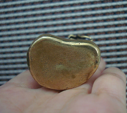 Solid Brass Young Monk Figurine Vintage Ornament