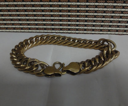 Vintage Style Brass Copper Centipedes Statue Chain Bracelet
