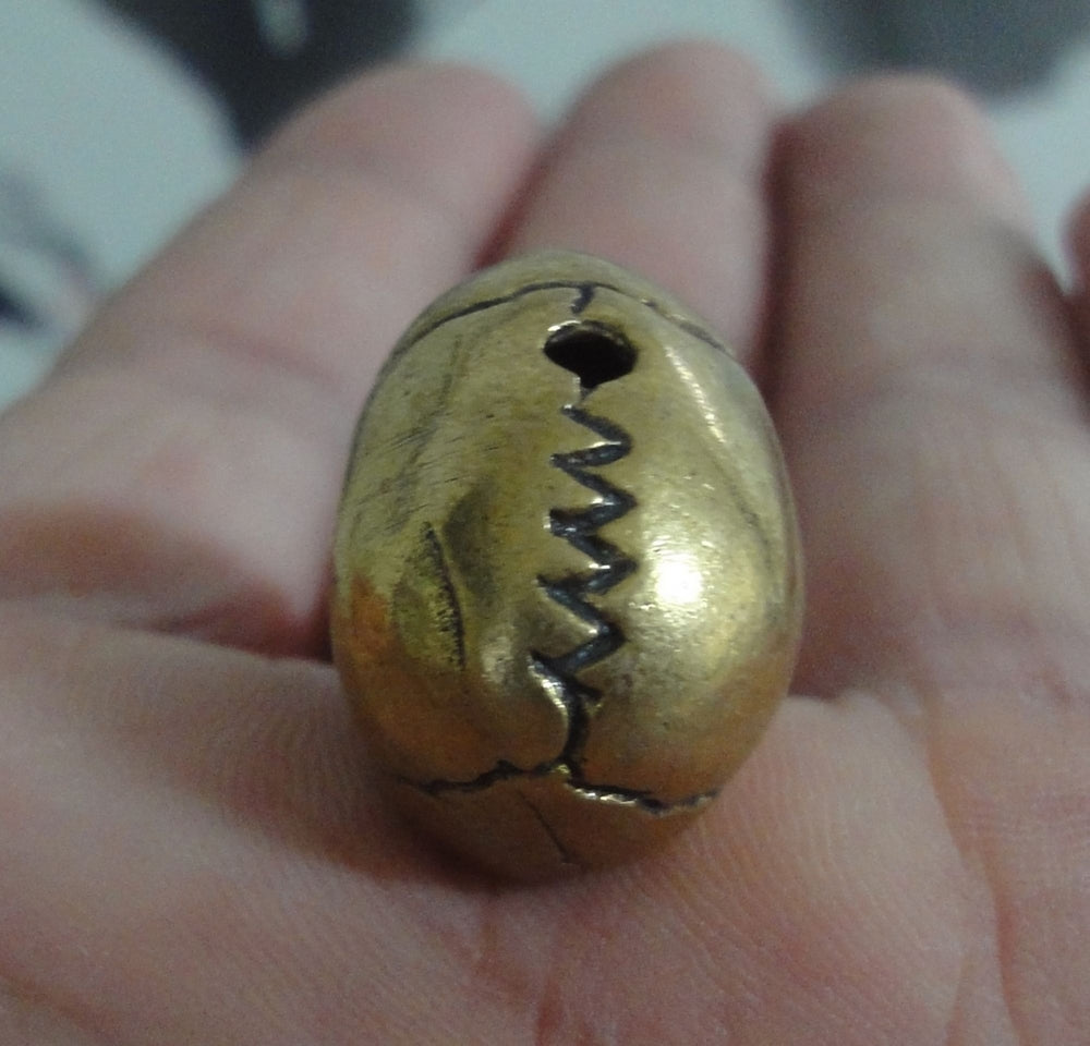 Solid Brass Cool Skull Statue Pendant Vintage Style Sculpture