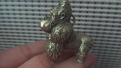 Solid Brass Gorilla Figurine Pendant: Vintage Style Copper Statue